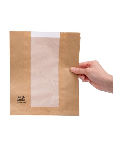 Sacs à pain Fiesta Compostable 266x215x88 mm - lot de 1000