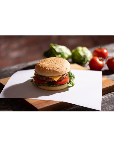 Papier d'emballage burger Fiesta Compostable 250x300mm - Lot de 200