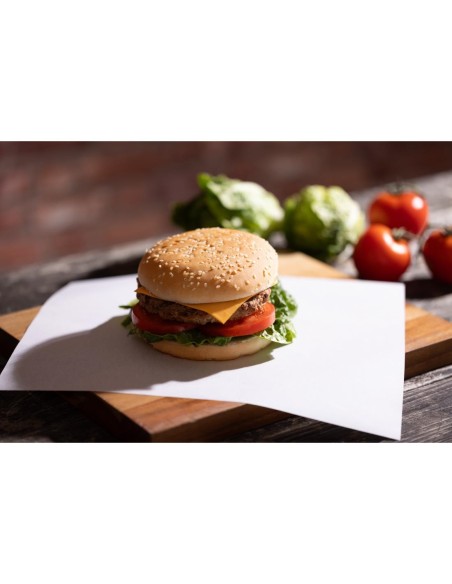 Papier d'emballage burger Fiesta Compostable 250x300mm - Lot de 200