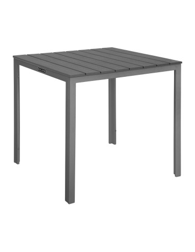 Table d'extérieur Bolero Valletta grise 780 mm - Résistante UV