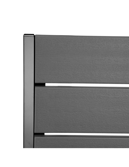 Fauteuils à lattes Bolero Valletta gris - lot de 4