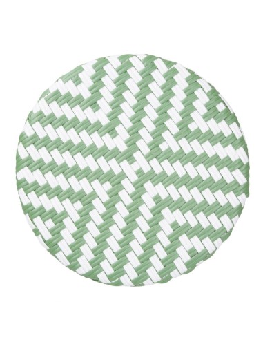 Tabourets de bar en rotin PE Bolero vert clair - lot de 2