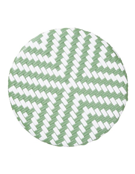 Tabourets de bar en rotin PE Bolero vert clair - lot de 2