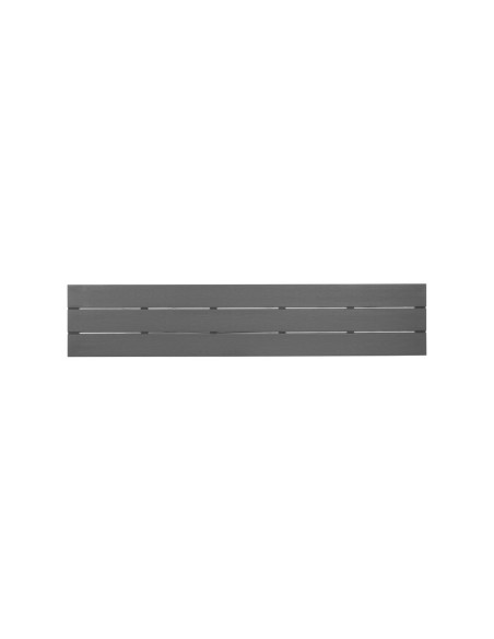 Bancs à lattes Bolero Valletta gris - lot de 2