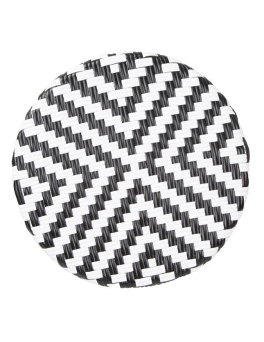 Tabourets de bar en rotin PE noir Bolero - lot de 2