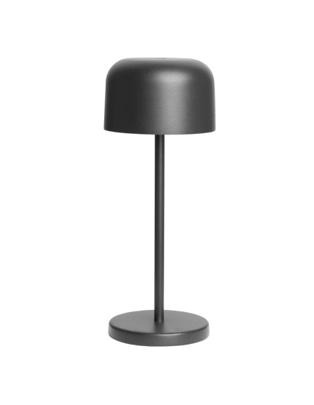 Lampe de table Olympia Lucca noire 200mm rechargeable