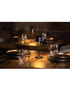 Lampe de table Olympia Lucca noire 200mm rechargeable 2