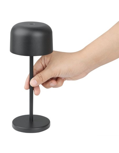Lampe de table Olympia Lucca noire 200mm rechargeable