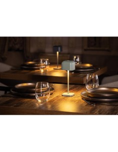 Lampe de table Olympia Lucca verte 200mm - Sans fil, rechargeable 2