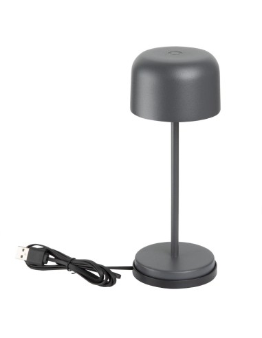 Lampe de table Olympia Lucca gris 200mm - rechargeable