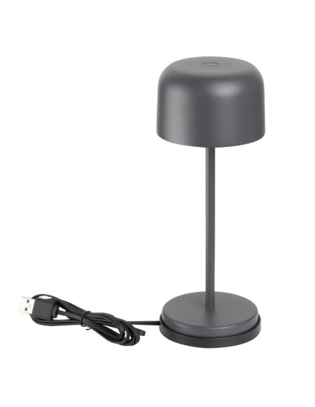 Lampe de table Olympia Lucca gris 200mm - rechargeable