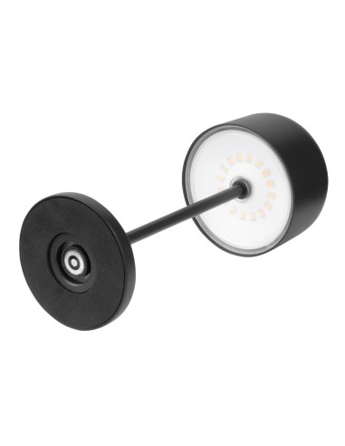 Lampe de table Olympia Lucca noire 200mm rechargeable