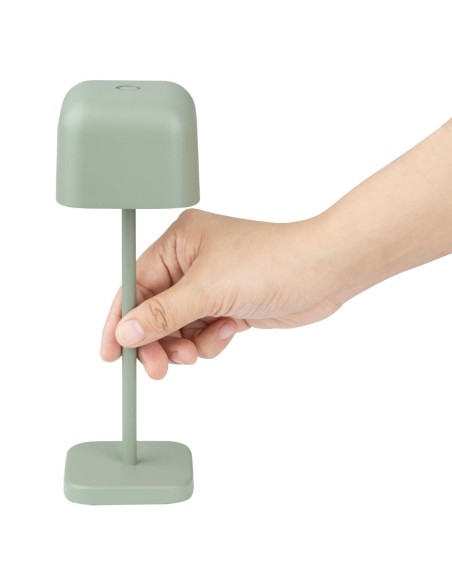 Lampe de table Olympia Lucca verte 200mm - Sans fil, rechargeable