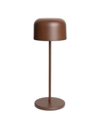 Lampe de table Olympia Lucca marron - rechargeable et sans fil