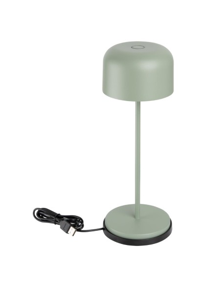 Lampe de table Olympia Lucca verte 300mm - rechargeable