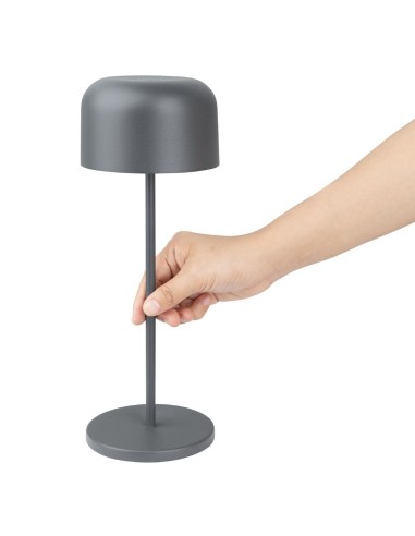 Lampe de table Olympia Lucca gris 300mm - rechargeable