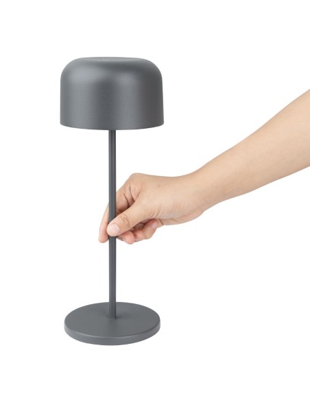 Lampe de table Olympia Lucca gris 300mm - rechargeable