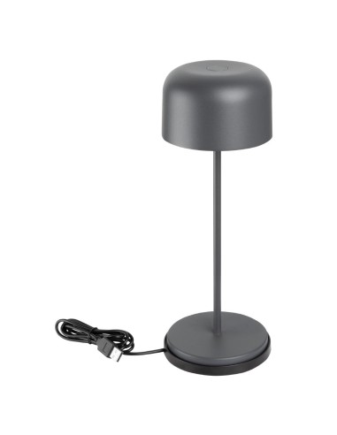Lampe de table Olympia Lucca gris 300mm - rechargeable