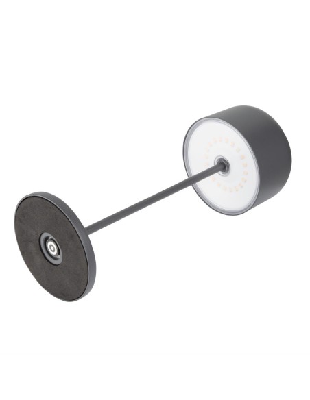 Lampe de table Olympia Lucca gris 300mm - rechargeable