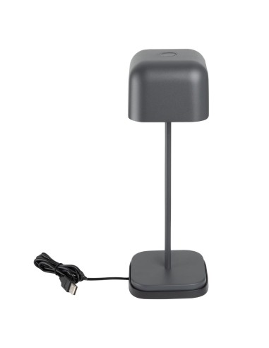 Lampe de table Olympia Lucca gris 300 mm - rechargeable