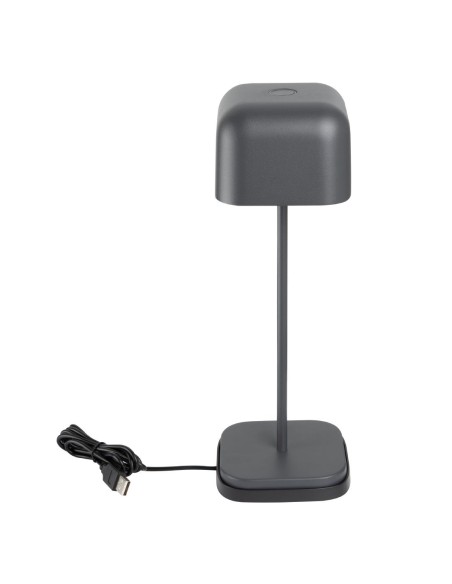 Lampe de table Olympia Lucca gris 300 mm - rechargeable