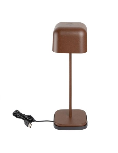 Lampe de table Olympia Lucca carrée 300mm - rechargeable