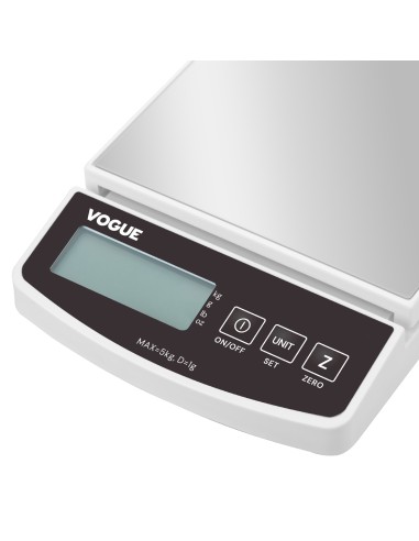 Balance électronique Vogue 5kg - précision 1g, LCD vert