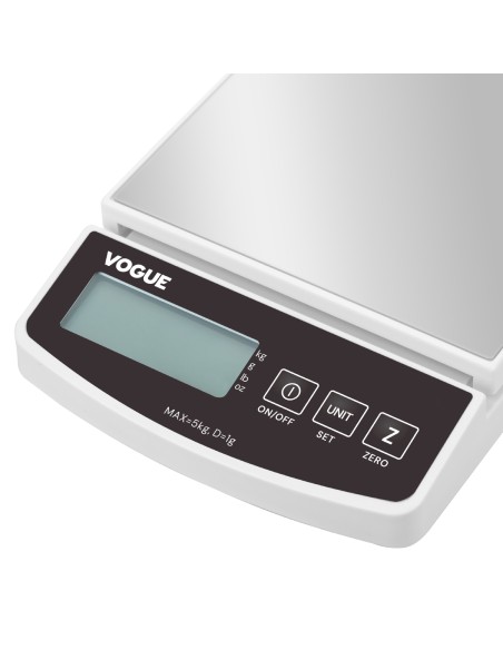 Balance électronique Vogue 5kg - précision 1g, LCD vert