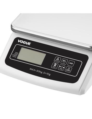Balance électronique Vogue 30 kg - Plateau inox