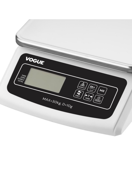 Balance électronique Vogue 30 kg - Plateau inox