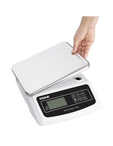 Balance électronique Vogue 30 kg - Plateau inox