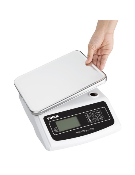 Balance électronique Vogue 30 kg - Plateau inox