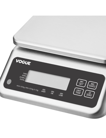 Balance électrique étanche Vogue 30 kg - précision et hygiène