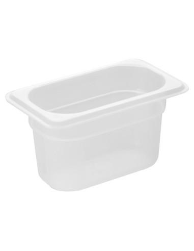 Bac polypropylène Nisbets Essentials GN 1/9 100 mm - 850 ml