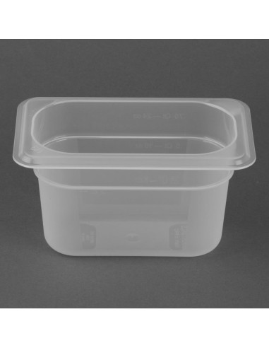 Bac polypropylène Nisbets Essentials GN 1/9 100 mm - 850 ml
