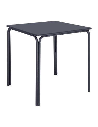 Table carrée Bolero Adeline 700mm bleu ardoise - 125kg