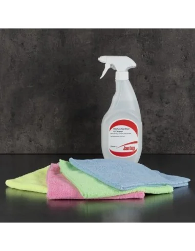 Chiffons microfibres Jantex jaunes (Lot de 5)