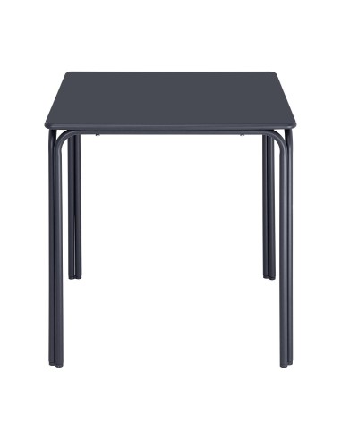 Table carrée Bolero Adeline 700mm bleu ardoise - 125kg