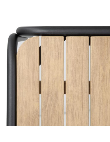 Table carrée Bolero Santorini 700 mm - Polywood & acier