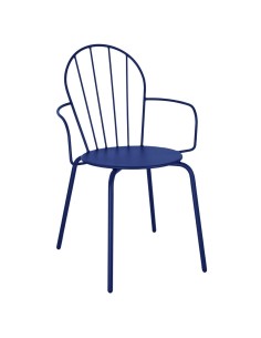 Fauteuils Bolero Adeline bleu marine - lot de 4