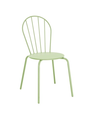 Chaises Bolero Adeline vert clair - lot de 4, empilables