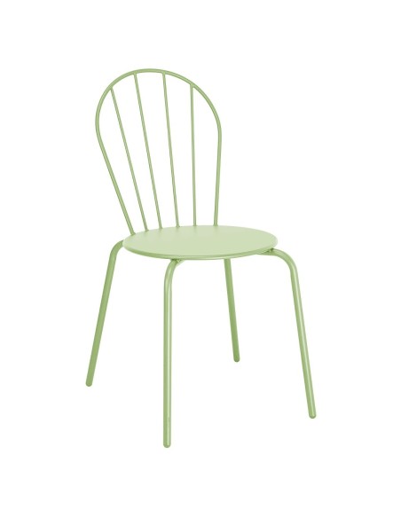 Chaises Bolero Adeline vert clair - lot de 4, empilables