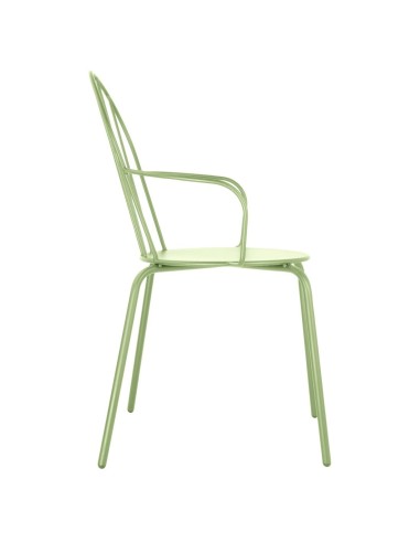 Fauteuils Bolero Adeline vert clair - lot de 4