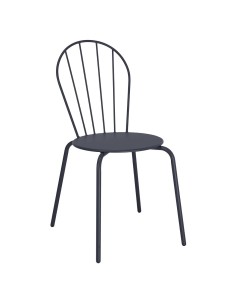 Chaises Bolero Adeline bleu ardoise - lot de 4