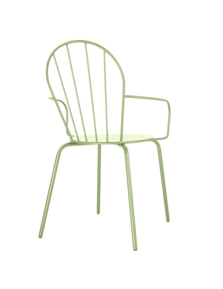 Fauteuils Bolero Adeline vert clair - lot de 4