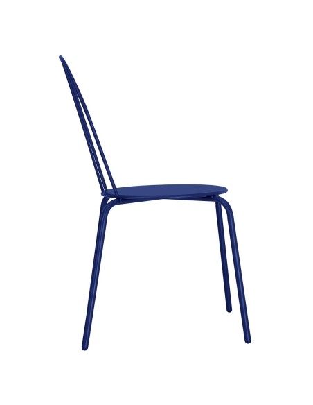 Chaises Bolero Adeline bleu marine - lot de 4