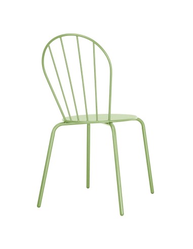 Chaises Bolero Adeline vert clair - lot de 4, empilables