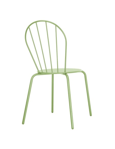 Chaises Bolero Adeline vert clair - lot de 4, empilables