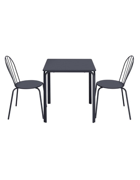 Chaises Bolero Adeline bleu ardoise - lot de 4