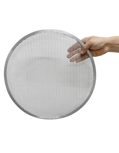 Grille à pizza aluminium Vogue 405 mm - cuisson uniforme